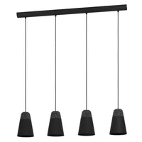 Canterras Pendant Light 4Lt Black/Terrazzo
