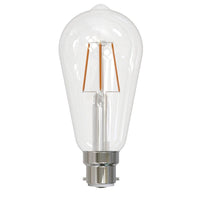 7.5w LED B22 ST64 Pear Globe Warm White 2700k, Daylight 5000k 205965, 205967 Dimmable