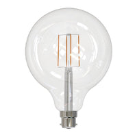 7.5w LED B22 G125 Globe Warm White 2700k, Daylight 5000k 205958, 205961 Dimmable