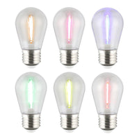 0.4w LED E27 Fancy Round Globe Warm White 2700k, Red, Blue, Green, Yellow, Pink