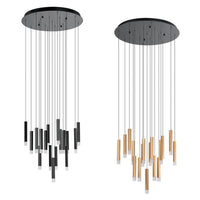Estanerios LED Pendant Light 17Lt 51w Black, Brown