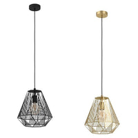 Stype Pendant Light Black, Gold