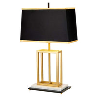Atlas Table Lamp Brushed Brass and Black ELS.ATLAS-TL Elstead Lighting
