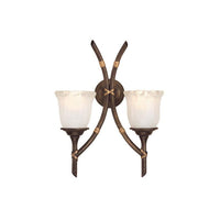 Bamboo 2Lt Wall Light E14 in Bronze Patina Elstead Lighting - ELS.BB2-B-BRZ-PATINA