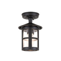 Hereford Rigid Tube Lantern E27 in Black Elstead Lighting - ELS.BL21A-BLACK