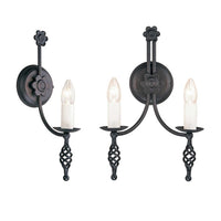 Belfry /2Lt Wall Light E14 in Black Elstead Lighting - ELS.BY1-BLACK, ELS.BY2-BLACK