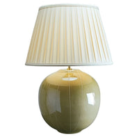 Canteloupe Table Lamp Green/Cream ELS.CANTELOUPE-TL Elstead Lighting