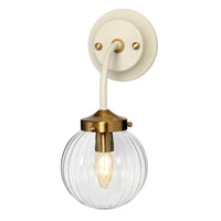 Cosmos Indoor Wall Light Cream/Aged Brass