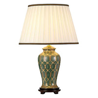 Sashi Table Lamp Green with Gold and Brown ELS.DL-SASHI-TL Elstead Lighting