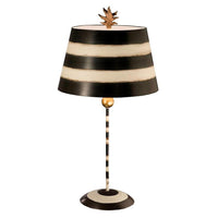 South Beach Table Lamp Black and Cream ELS.FB-SOUTHBEACH-TL Elstead Lighting