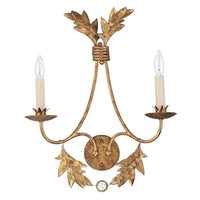 Sweet Olive Indoor Wall Light 2Lt Gilded Gold