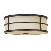 Fusion Flush Mount Ceiling Light 3Lt Grecian Bronze