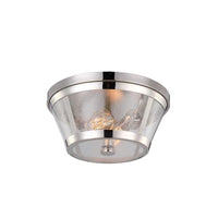 Harrow Flush Mount Ceiling Light E27 in Polished Nickel Elstead Lighting - ELS.FE-HARROW-F