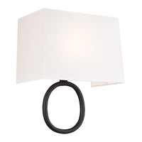 indo Indoor Wall Light Aged Iron / White
