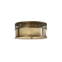 Justine 3Lt Flush Mount Ceiing Light E27 in Astral Bronze Elstead Lighting - ELS.FE-JUSTINE-F