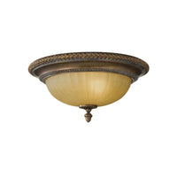 Kelham Hall Flush Celing Light E27 in Gold/Bronze Finish Elstead Lighting - ELS.FE-KELHAM-HALL-F