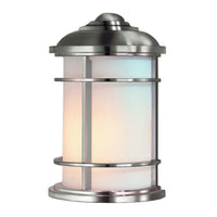 Lighthouse Half Wall Lantern E27 in Brushed Steel Elstead Lighting - ELS.FE-LIGHTHOUSE-7