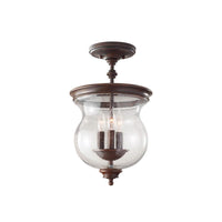 Pickering Lane 3Lt Semi-Flush Mount Ceiling Light E14 in Heritage Bronze Elstead Lighting - ELS.FE-PICKERING-LANE-SF