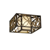 Remy Flush Ceiling Light E27 in Bronze/Gold Elstead Lighting - ELS.FE-REMY-F