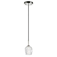Rubin LED Mini Pendant Light 3w Polished Nickel