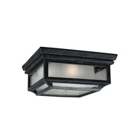 Shepherd 2lt Flush Mount E27 in Dark Weathered Zinc Elstead Lighting - ELS.FE-SHEPHERD-F