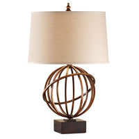 Spencer Table Lamp Firenze Gold and Dark Walnut ELS.FE-SPENCER-TL Elstead Lighting