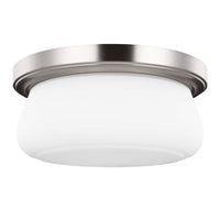 Vintner Flush Mount Ceiling Light 2Lt Satin Nickel