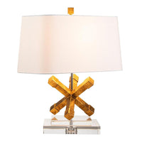 Jackson Square Table Lamp Distressed Gold ELS.GN-JACKSON-SQUARE-TL Elstead Lighting
