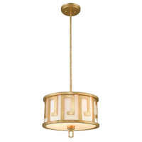 Lemuria Duo-Mount Pendant Light Medium 2Lt Distressed Gold