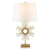 Sun King Table Lamp Distressed Gold ELS.GN-SUN-KING-TL Elstead Lighting