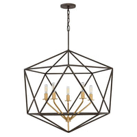 Astrid 5Lt Pendant Light in Metallic Matte Bronze
