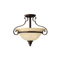 Cello 2Lt Semi-Flush Mount Light E27 in Antique Bronze Elstead Lighting - ELS.HK-CELLO-SF