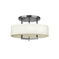 Hampton Semi-Flush Ceiling Light E27 in Antique Nickel Elstead Lighting - ELS.HK-HAMPTON-SF