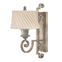 Kingsley Wall Light E27 in Silver Leaf Elstead Lighting - ELS.HK-KINGSLEY1