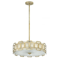 Sabina 4Lt Pendant Light in Silver Leaf