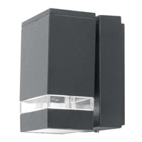 Jannik 2Lt ED Down Wall Light in Dark Grey