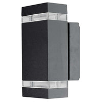 Jannik 2Lt ED Up/Down Wall Light in Dark Grey