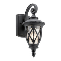 Admirals Cove Outdoor Wall Light Small in Textured Black