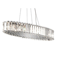 Crystal Skye 12Lt Island Pendant Light in Chrome