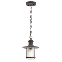 Riverwood 8" Pendant Light in Weathered Zinc