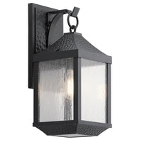 Springfield Outdoor Wall Light Medium in Distressed Black