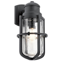 Suri Outdoor Wall Light Large in Textured Black