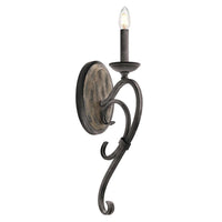 Taulbee Indoor Wall Light in Weathered Zinc