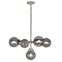 Kula 5Lt Chandelier in Polished Nickel