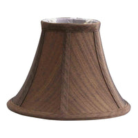 Clip Candle Shade in Brown Silk Effect