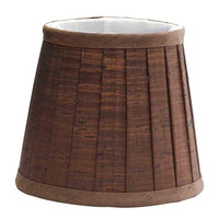 Clip Candle Pleated Shade in Chocolate