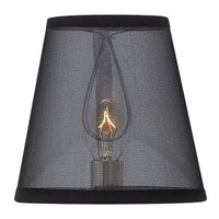 Ascher Clip Shade in Black organza