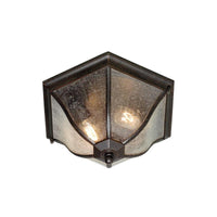 New England Flush Lantern 2Lt Medium E27 IP44 in Bronze Elstead Lighting - ELS.NE8-M