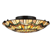 Alcott 2Lt Flush Mount Ceiling Light in Valiant Bronze
