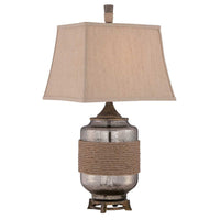 Rigging Table Lamp Mercury Glass ELS.QZ-RIGGING Elstead Lighting